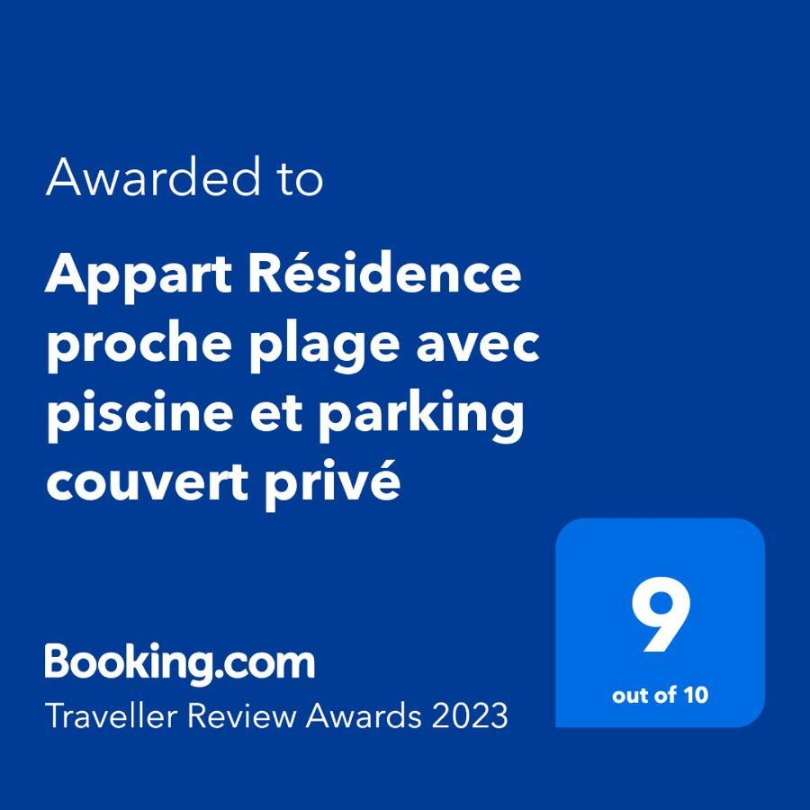 Appart Residence Proche Plage Avec Piscine Et Parking Couvert Prive Merville-Franceville-Plage Buitenkant foto